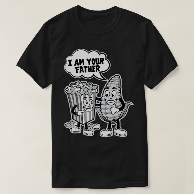 Camiseta Soy Tu Padre, Amo El Palomitas Para Los Hombres, F (Diseño del anverso)