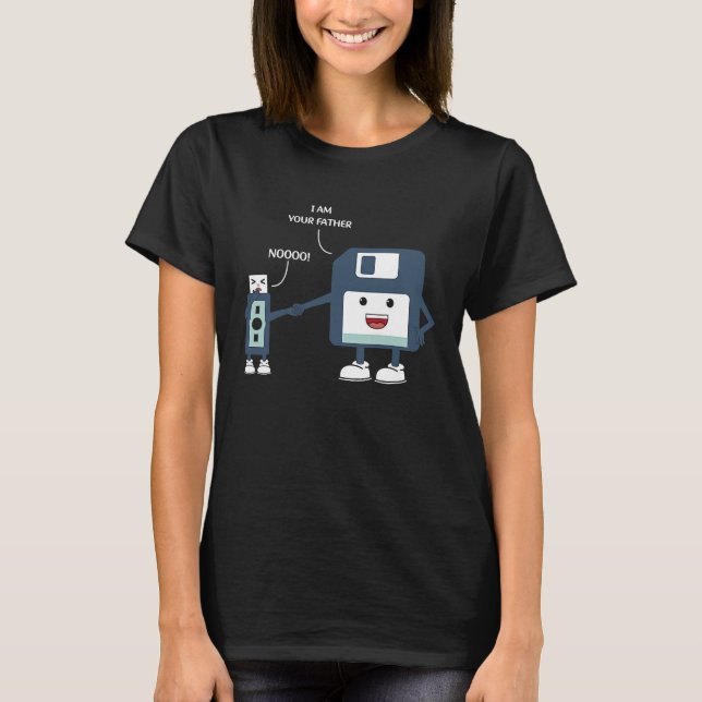 Camiseta Soy tu padre programador de nerd geek. (Anverso)