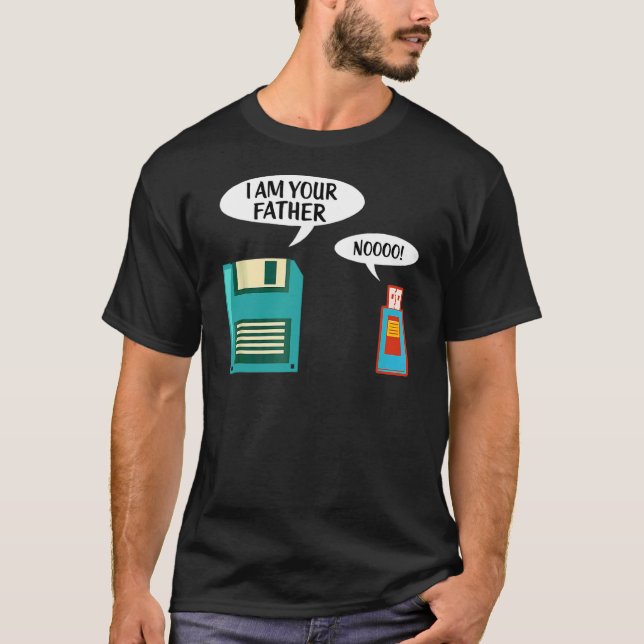 Camiseta Soy Tu Padre Usb Floppy Disk It Computer Geek (Anverso)