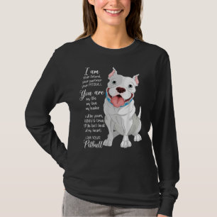 Camiseta Soy Tu Pitbull Tu Amigo Tu Amo De Perro De Socio