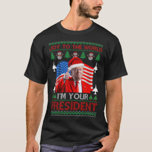 Camiseta Soy tu presidente 47º Trump 2024 Navidades feas