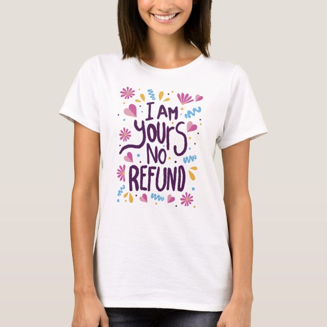 Camiseta Soy tuya sin reembolso (Anverso)