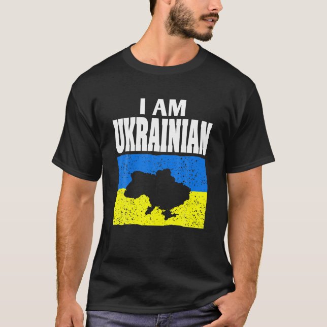 Camiseta Soy Ucraniano | Apoyar a Ucrania | Apoyo Y (Anverso)