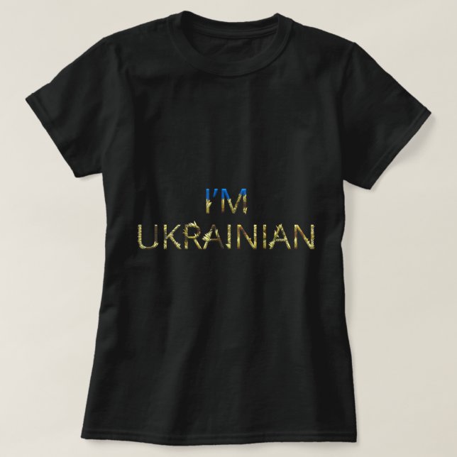 Camiseta Soy ucraniano Ucrania, retro de girasol, ucraniano (Diseño del anverso)