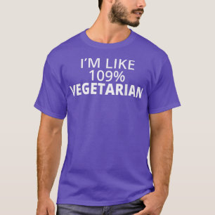 Camiseta Soy un 100% de Sayin sarcástico vegetariano
