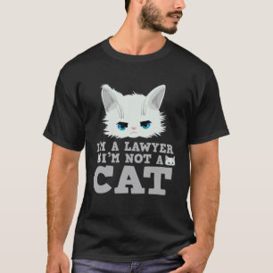 Camiseta Soy un abogado, no un gato Filtro de meme de gato