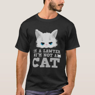 Camiseta Soy un abogado, no un gato, reunión de filtro de m