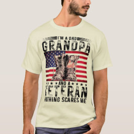 Camiseta Soy un abuelo abuelo abuelo veterano Día de los Pa