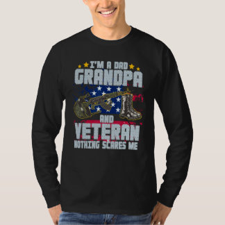 Camiseta Soy un abuelo abuelo veterano, nada me asusta