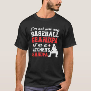 Camiseta Soy un abuelo catcher de béisbol Catcher de béisbo