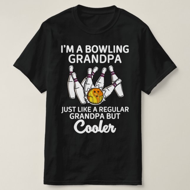 Camiseta Soy un abuelo de boliche (Diseño del anverso)