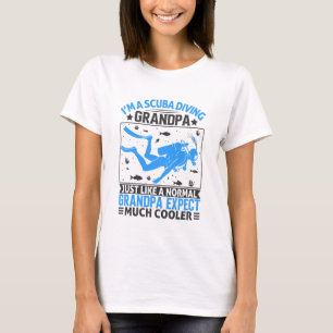 Camiseta Soy un abuelo de buceo gracioso