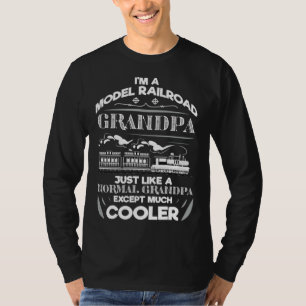 Camiseta Soy un abuelo de ferrocarril en miniatura como un 