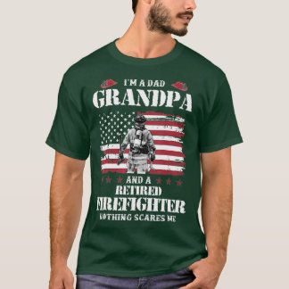 Camiseta Soy Un Abuelo De Papá Y Padres De Bomberos Retirad