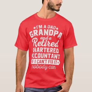 Camiseta Soy Un Abuelo De Papá Y Un Contador Acusado Retira