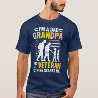 Camiseta Soy un abuelo de papá y un padre abuelo veterano