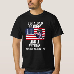 Camiseta Soy Un Abuelo De Papá Y Un Veterano Nada