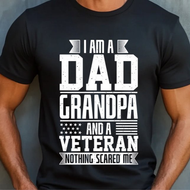 Camiseta Soy un abuelo de papá y un veterano nada me asusta (Subido por el creador)