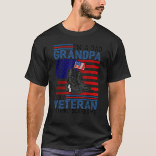 Camiseta Soy Un Abuelo De Papá Y Un Veterano Nada Me Da Mie