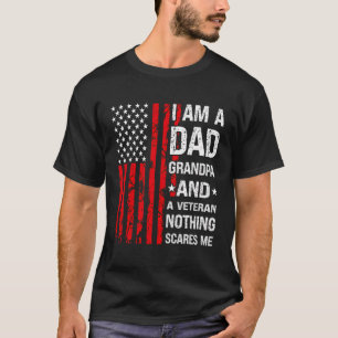 Camiseta Soy Un Abuelo De Papá Y Una Veterana Huella De Nad
