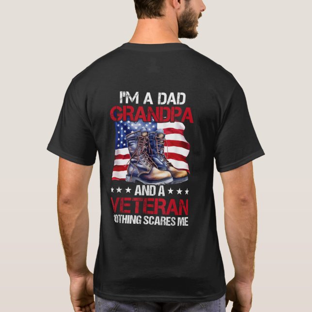 Camiseta Soy un abuelo de papá y veterano Día de los Vetera (Reverso)