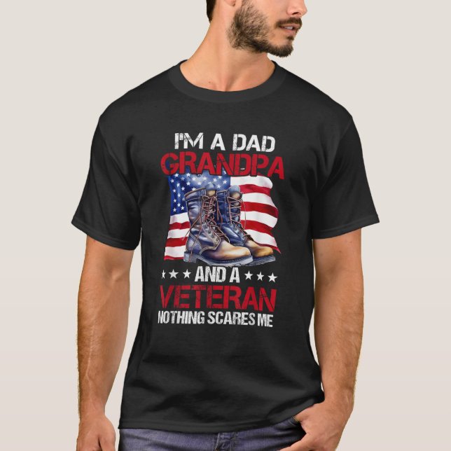 Camiseta Soy un abuelo de papá y veterano Día de los Vetera (Anverso)