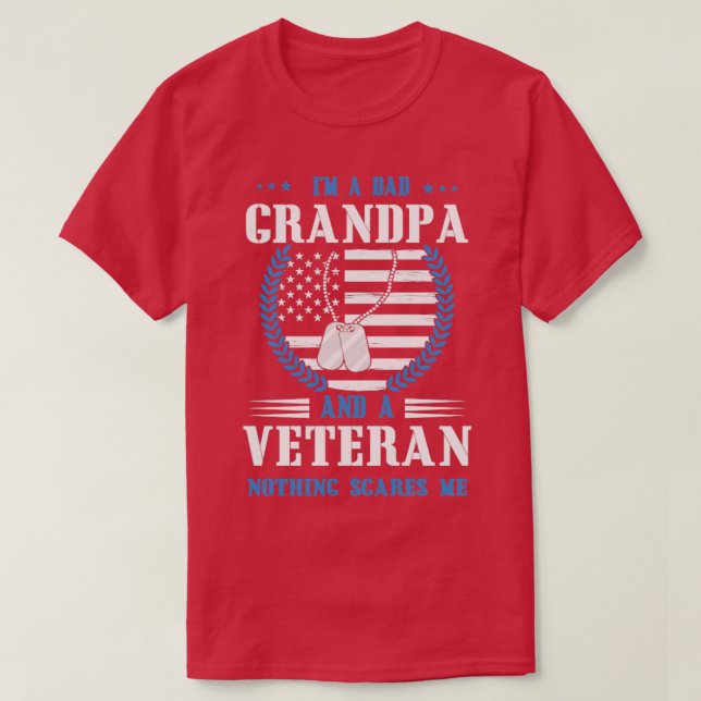 Camiseta Soy Un Abuelo Veterano (Diseño del anverso)