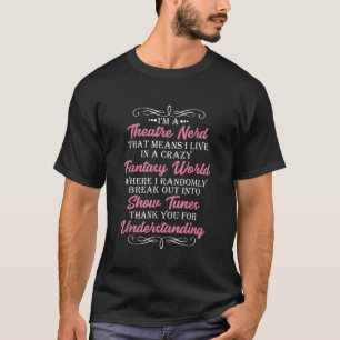 Camiseta Soy un actor teatral Nerd Funny Theater geek