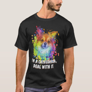 Camiseta Soy un acuerdo de Chihuahua con su mamá perro y su