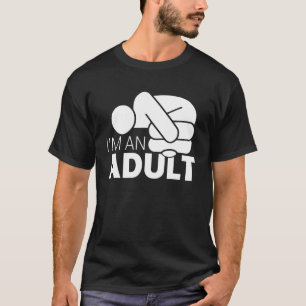 Camiseta Soy un Adulto Técnicamente 18º cumpleaños