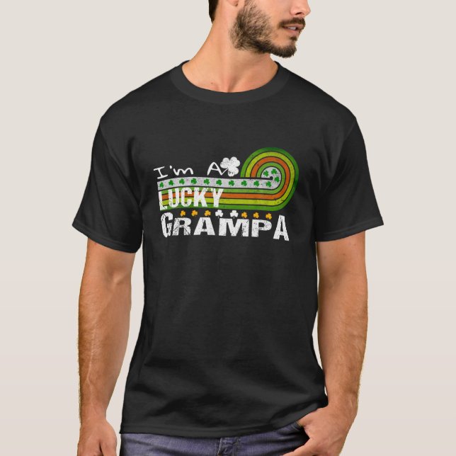 Camiseta Soy un afortunado Fiesta del Día del Grampa Shamro (Anverso)