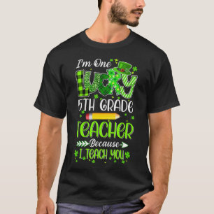 Camiseta Soy un afortunado profesor de quinto grado Lápiz S