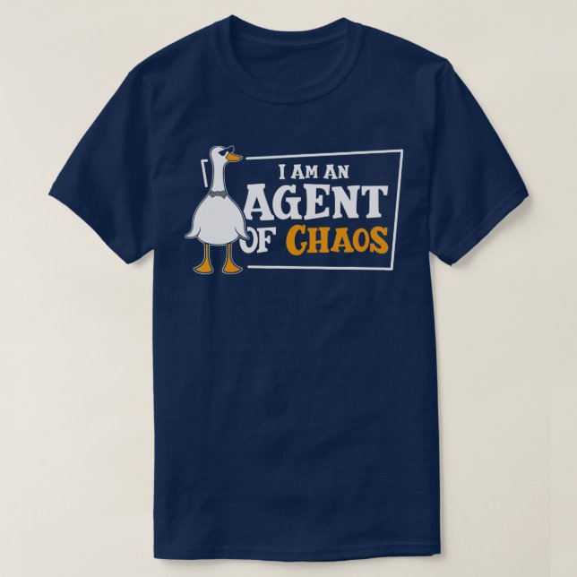 Camiseta Soy Un Agente Del Caos Ganadero De La Granja De Ga (Diseño del anverso)