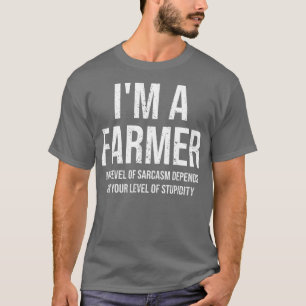 Camiseta Soy Un Agricultor Mi Nivel De Granjero Gracioso De
