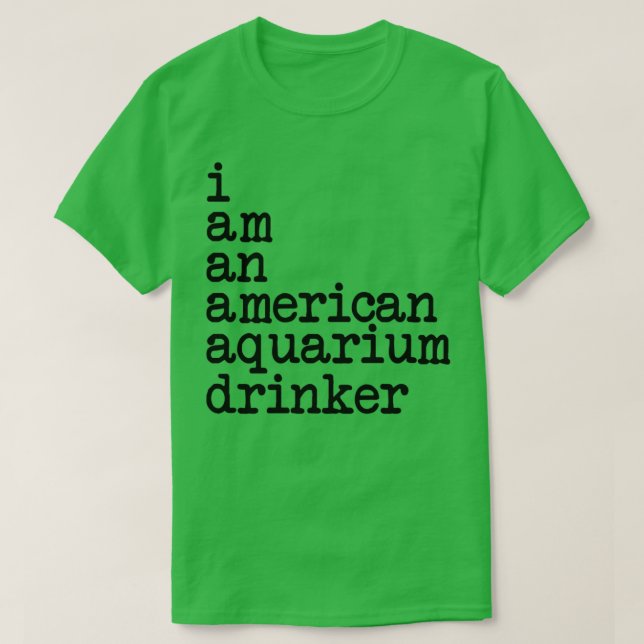 Camiseta Soy un alcohólico americano (Diseño del anverso)