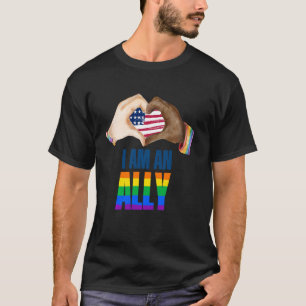 Camiseta Soy un aliado LGBTQ Lesbiana Gay Trans Gif Gif