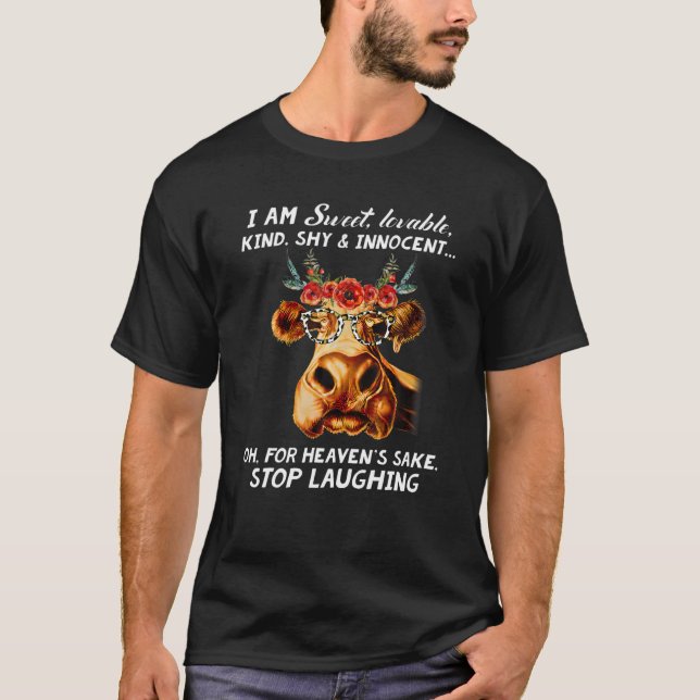 Camiseta Soy Un Amable Amable Tipo Tímido E Inocente Amante (Anverso)