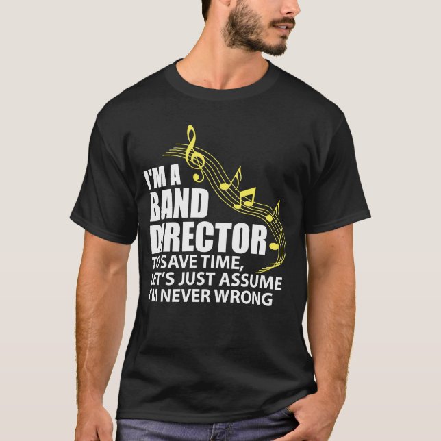 Camiseta Soy un amante de la música de director Funny (Anverso)