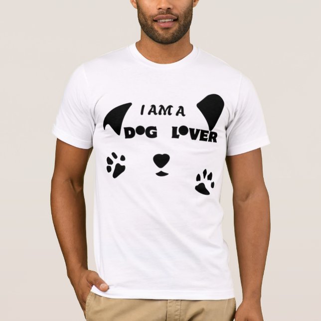 CAMISETA SOY UN AMANTE DE PERRO- (Anverso)