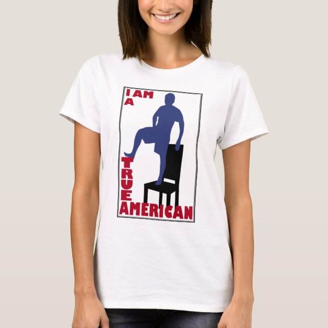 Camiseta Soy un americano verdadero (Anverso)