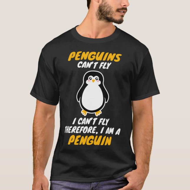 Camiseta Soy un animal de Guay que no puede volar en PENGUI (Anverso)