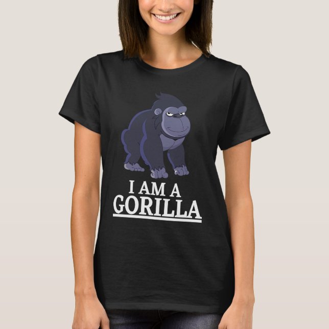 Camiseta Soy un animal gorila (Anverso)