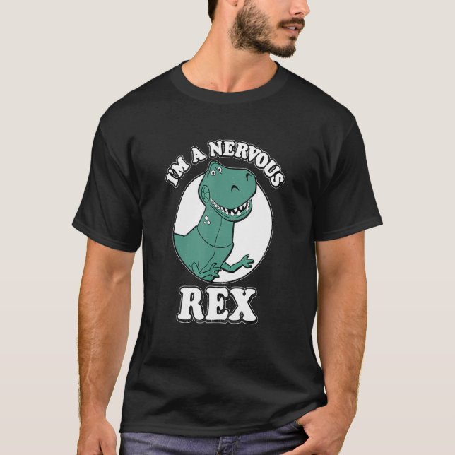 Camiseta Soy un animal nervioso de Rex Rex prehistórico (Anverso)