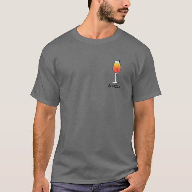 Camiseta Soy Un Aperólico - Amo Aperol - Addicto - Favo (Anverso)