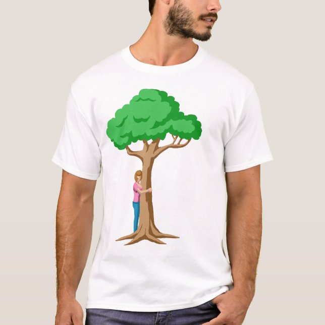 Camiseta Soy un árbol orgulloso Hugger (Anverso)