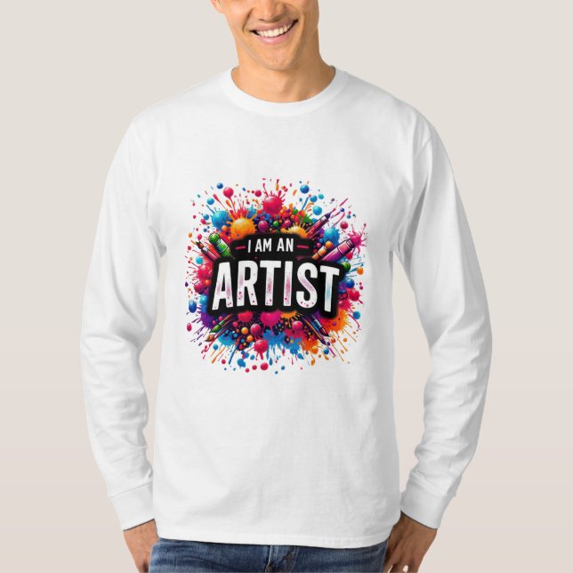 Camiseta Soy un artista | pintor | Dibujo | Profesora de ar (Anverso)