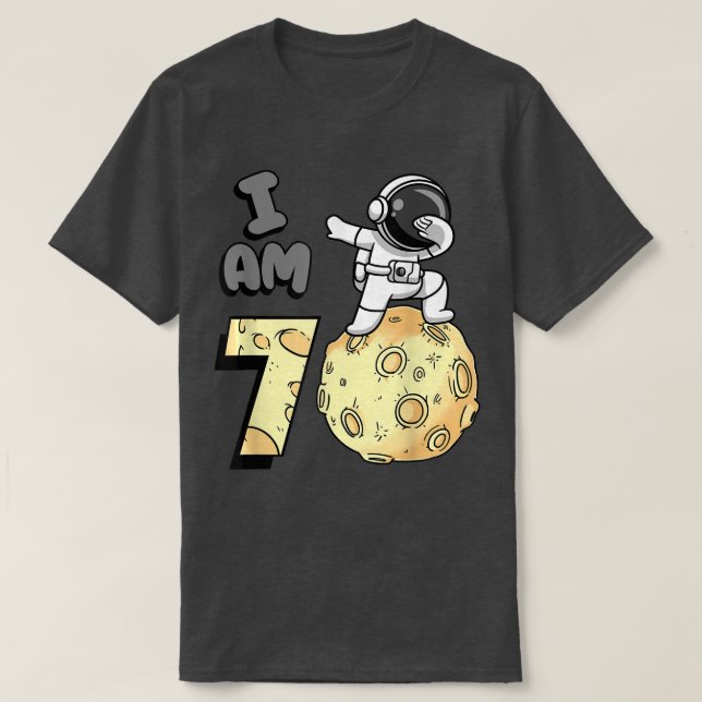 Camiseta Soy un astronauta espacial Kid Moon Walker 1nacer (Diseño del anverso)