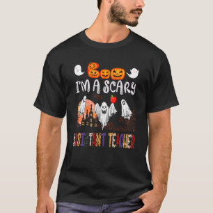 Camiseta Soy un asustado profesor asistente Halloween Boo G