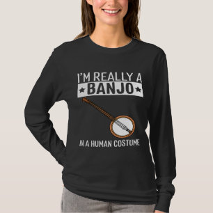 Camiseta Soy Un Banjo En Una Música De Halloween Con Disfra