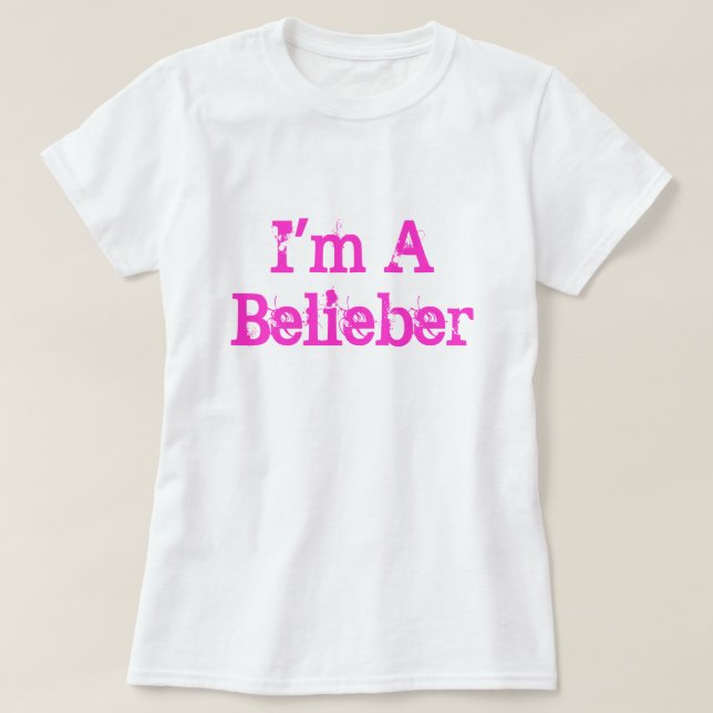 Camiseta Soy un Belieber (Diseño del anverso)